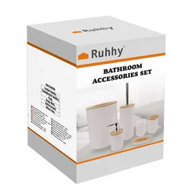 Vonios reikmenų rinkinys - baltas Ruhhy 24635