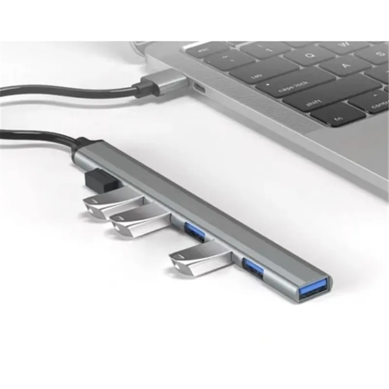 Izoxis 24374 USB-keskitin - 1 portti 3.2 + 6 porttia 2.0