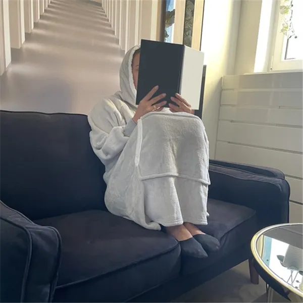 XXL sweatshirt - gray blanket Ruhhy 24402