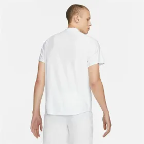 Vyriški polo marškinėliai su trumpomis rankovėmis Nike Court Dri-Fit Advantage Balta