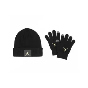 Шапка с перчатками Jordan Jumpman Patch Beanie Чёрный