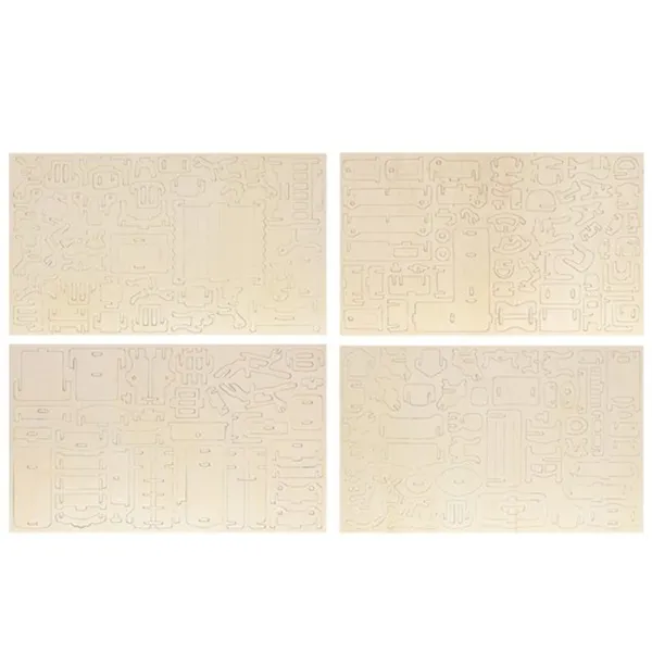 Wooden doll furniture set 34 pieces 23542