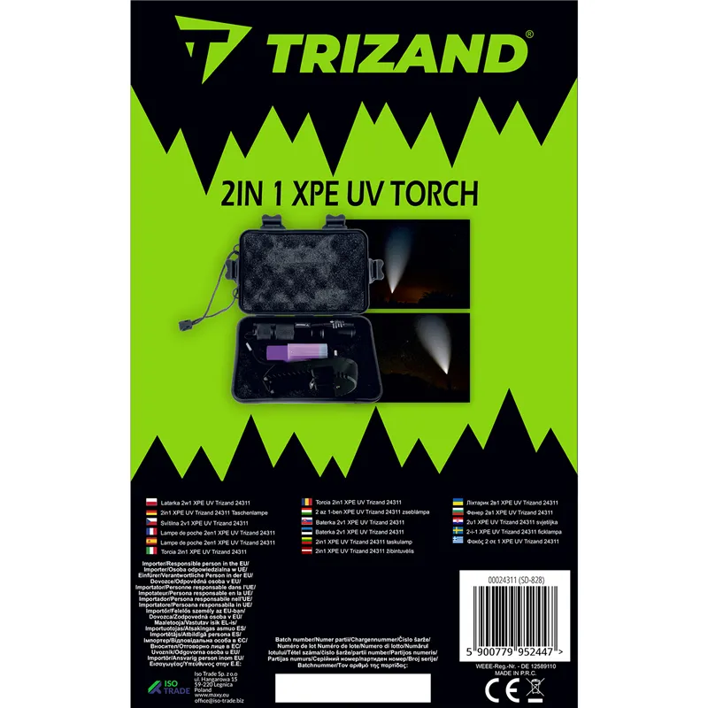 2in1 XPE UV-taskulamppu Trizand 24311