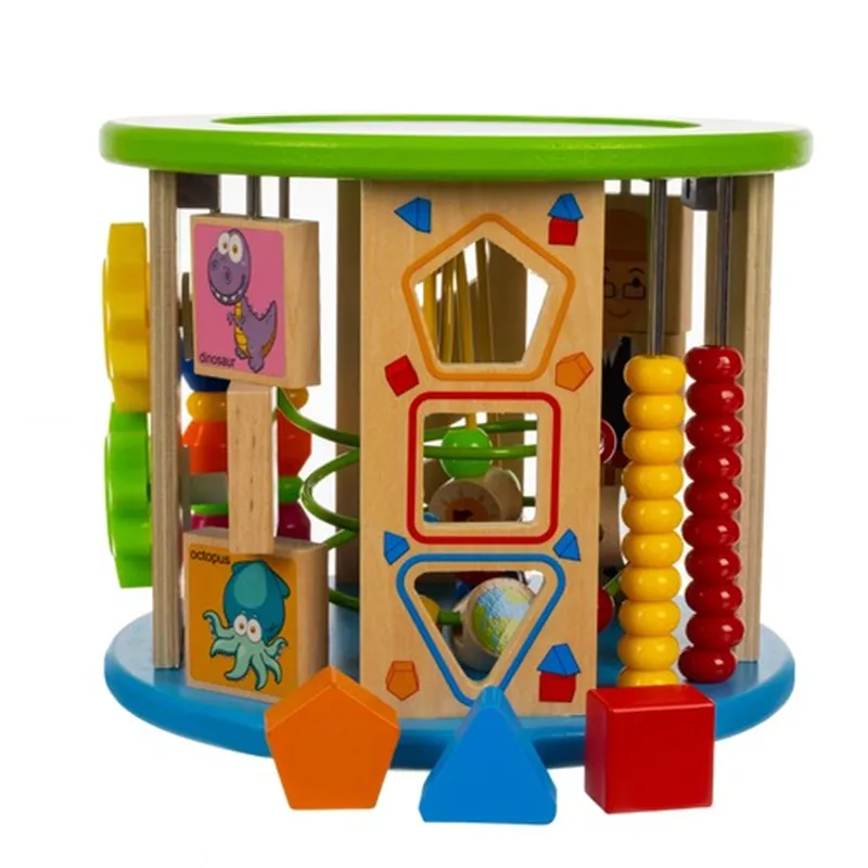 Wooden educational cube Kruzzel 24670