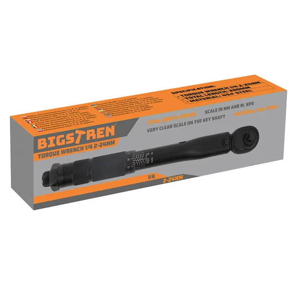 Sukimo momento raktas 1/4 2-24 Nm Bigstring 24591