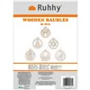 Puidust jõuluehted - 36 tk Ruhhy 24855