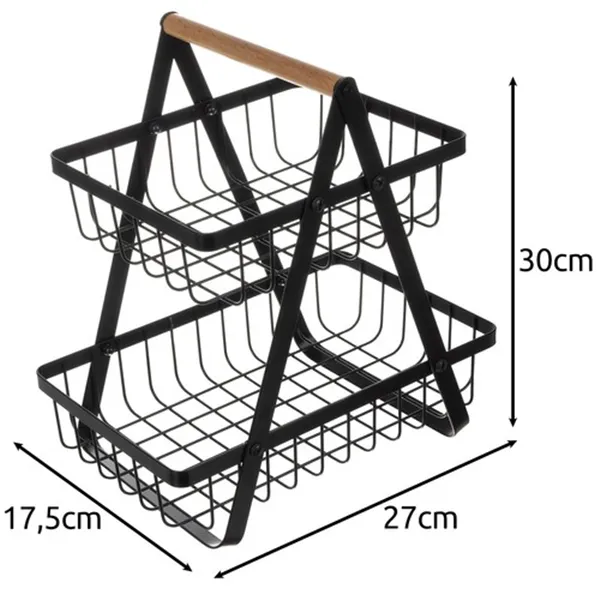 Ruhhy 24265 two-tier fruit/vegetable basket