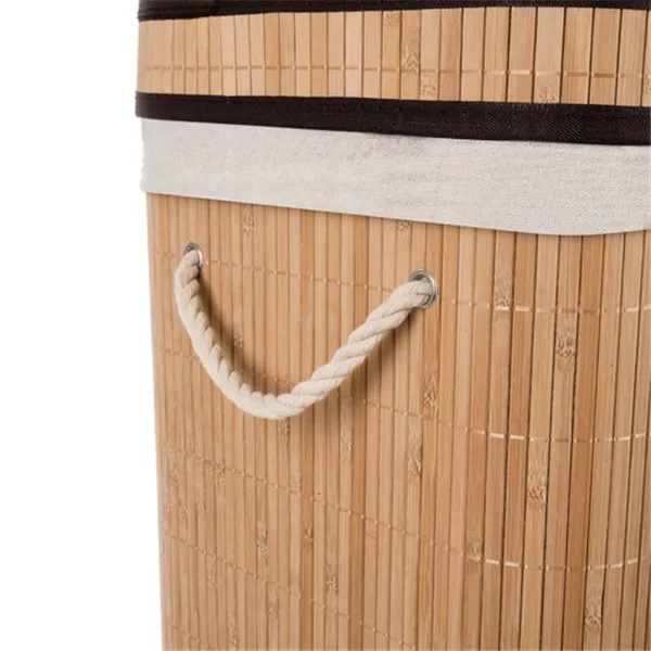 Bambusa veļas grozs - divkameru Ruhhy 24269