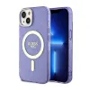 Guess Glitter Gold MagSafe - Casse for iPhone 14 Plus (Purple)