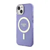 Guess Glitter Gold MagSafe - Casse for iPhone 14 Plus (Purple)