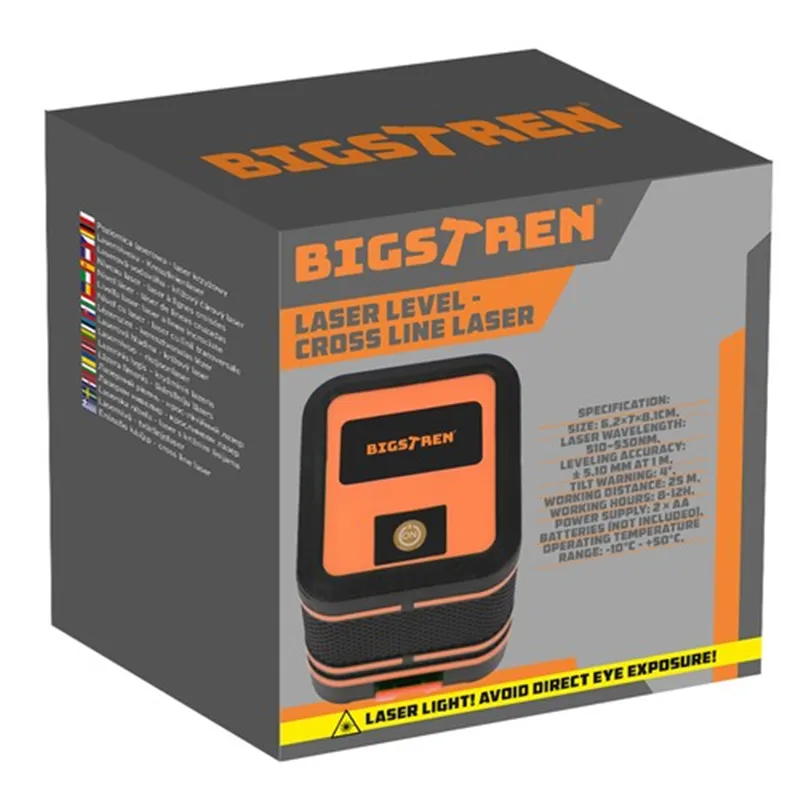 Lāzera līmeņrādis - Bigstreena 24293 krustveida lāzers