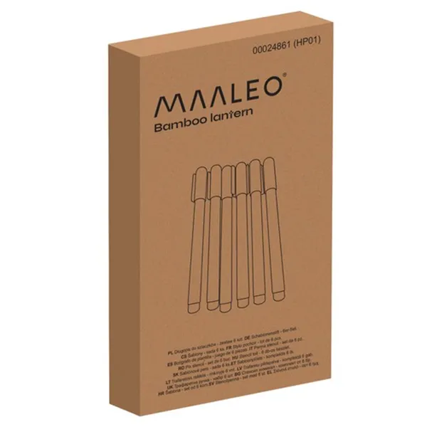 Rakstu pildspalvas - 6 gabalu komplekts Maaleo 24861