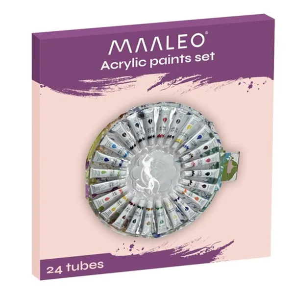 Akryylimaalit 12 ml - 24 kpl:n setti Maaleo 24725