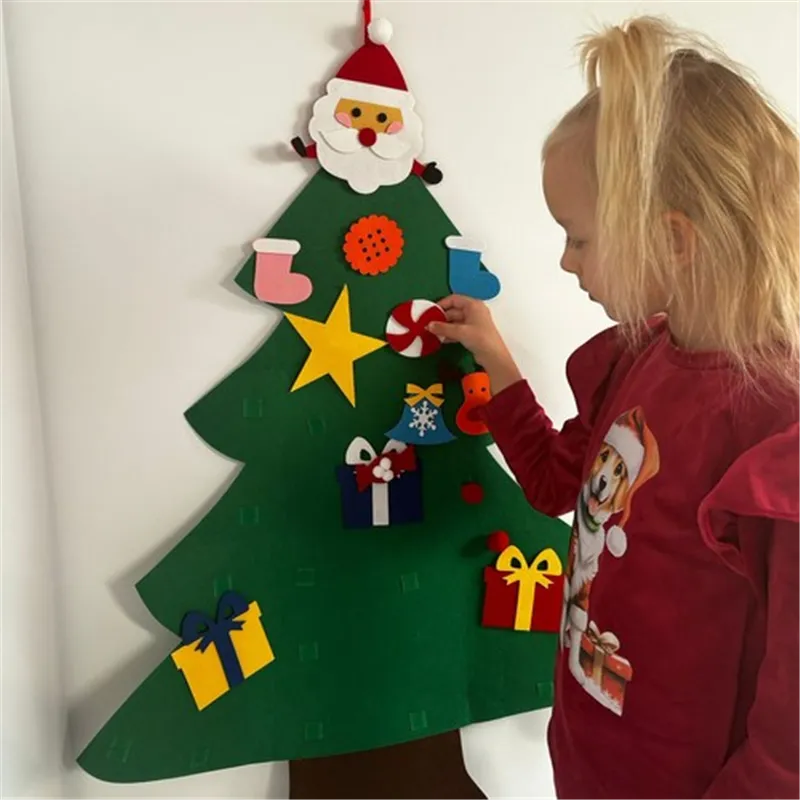 Felt Christmas tree with ornaments 24856