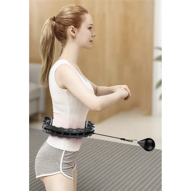 Hula hoop with massager + weight Trizand 25208