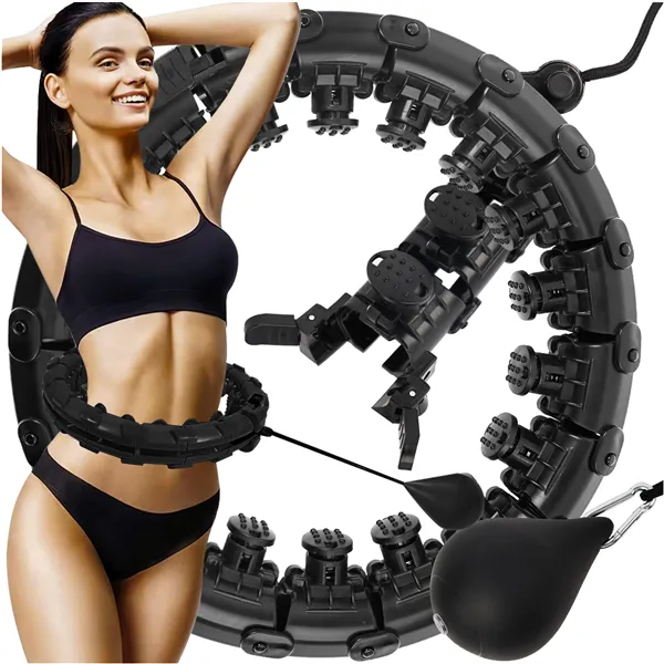 Hula hoop with massager + weight Trizand 25208