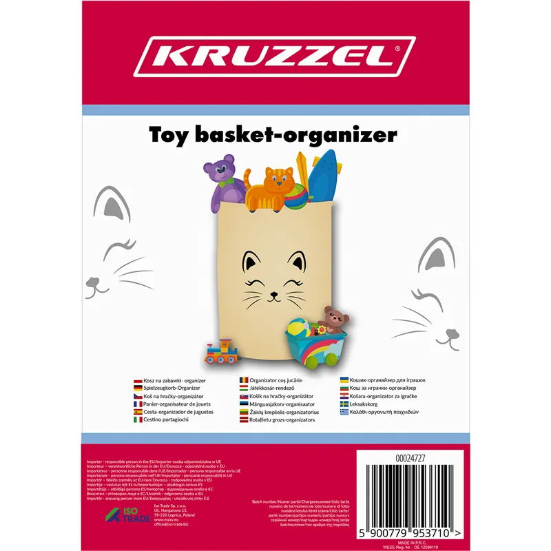 Žaislų krepšelis-organizatorius 42L Kruzzel 24727