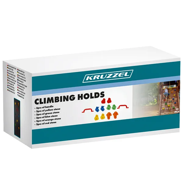 Climbing holds 12 pieces Kruzzel 25394
