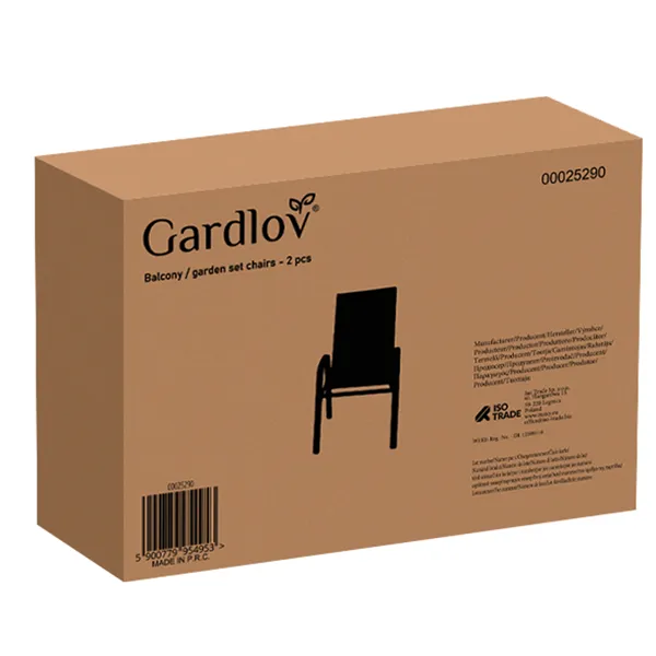 Puutarhatuolisetti - 2 kpl. Gardlov 25290
