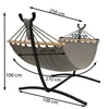 Garden hammock 200x150cm Gardlov with frame 25466
