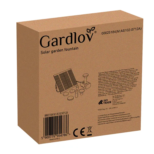 Solar Fountain Gardlov 25184