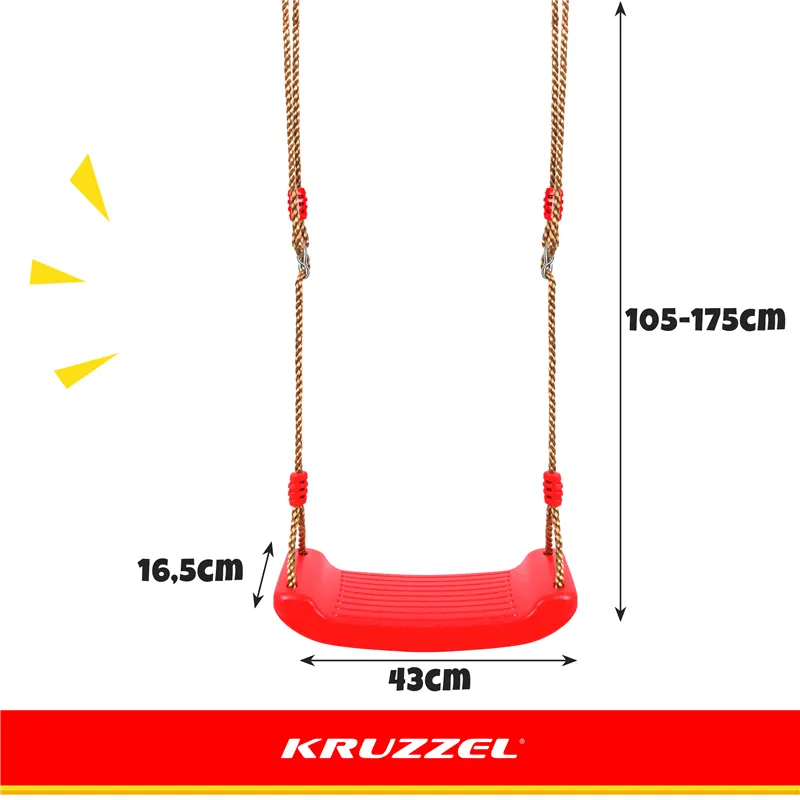 Plastikust kiik - punane 23555