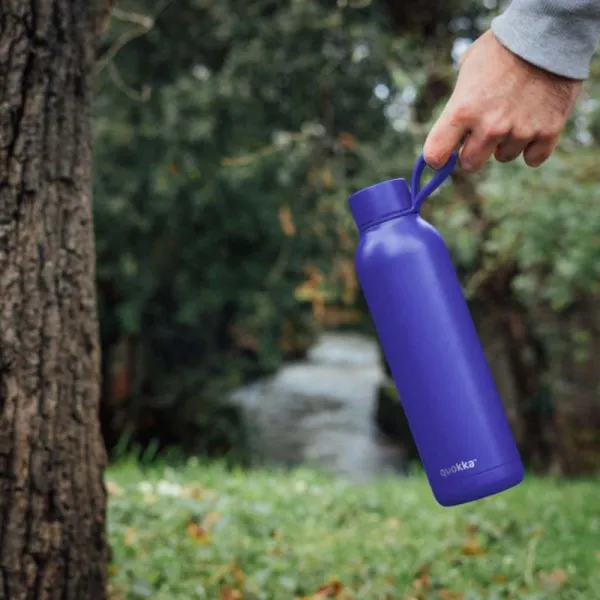 Quokka Solid With Strap - 630 ml Stainless Steel Thermos Bottle with Strap (Dusk Blue)