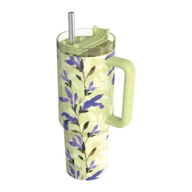 Quokka Stream - Stainless Steel Thermo Mug 1200ml with Straw (Matcha)