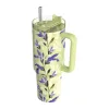 Quokka Stream - Stainless Steel Thermo Mug 1200ml with Straw (Matcha)