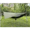 Tourist hammock with tarp and mosquito net 260x140 cm