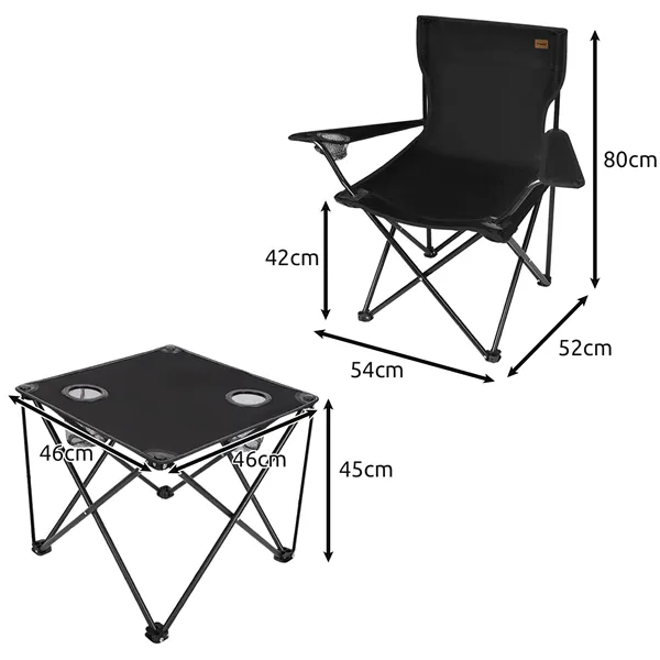 Kalastuslaud + kaks tooli 25468