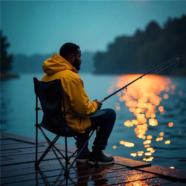 Fishing table + two chairs 25468