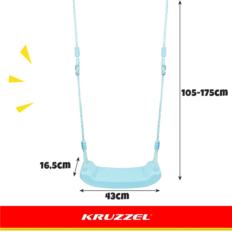 Plastikinės sūpynės - mėlynos 25446