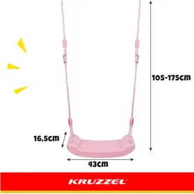 Plastikinės sūpynės - rožinės spalvos 25445