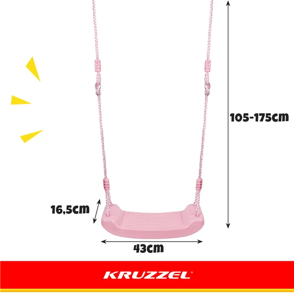 Plastic swing - pink 25445