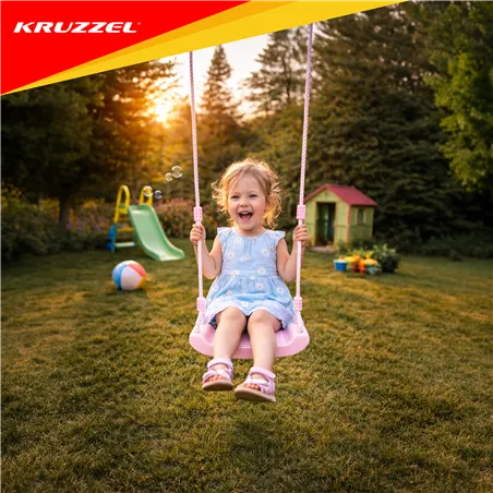 Plastic swing - pink 25445