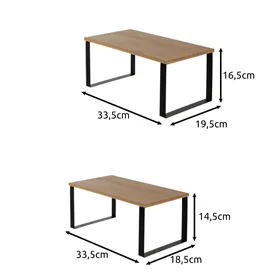 Bamboo kitchen shelf - 2 pcs Ruhhy 25661