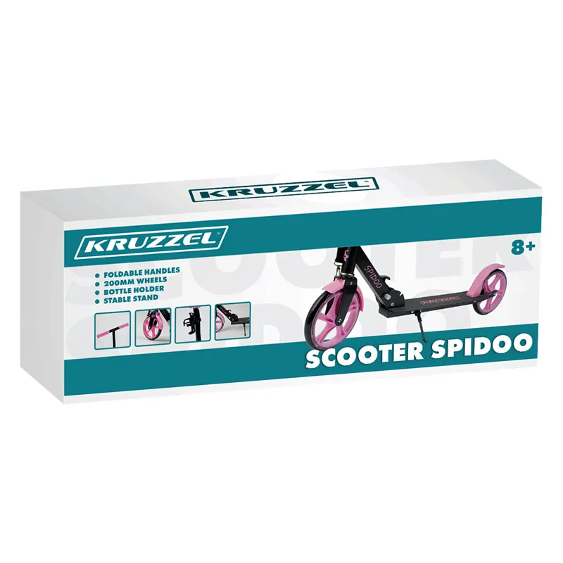Spidoo tõukeratas roosa Kruzzel 25628
