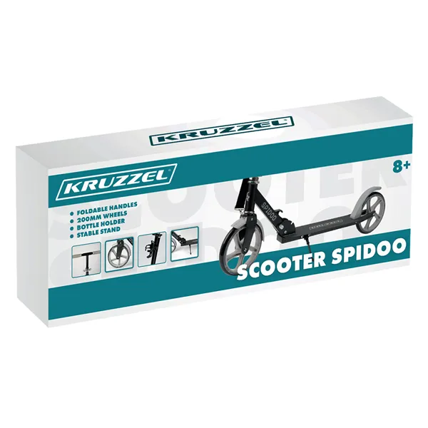 Spidoo paspirtukas pilkas Kruzzel 25629