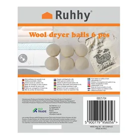 Villakuivati pallid 6 tk Ruhhy 25704