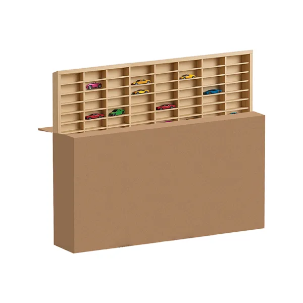 Wooden shelf for cars - Kruzzel 26582 truck