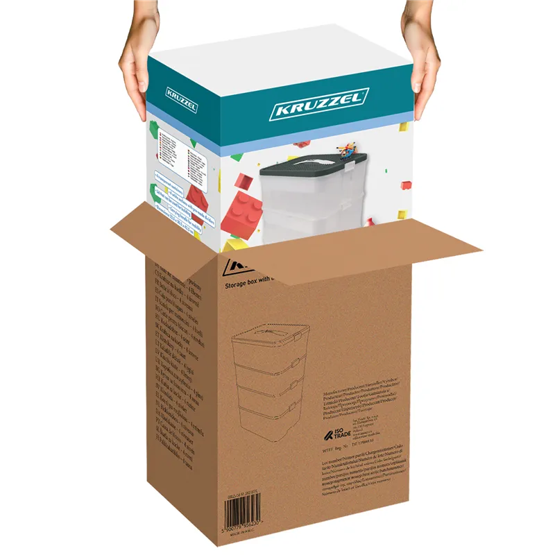 4-Tier Building Block Storage Box - Kruzzel 25758