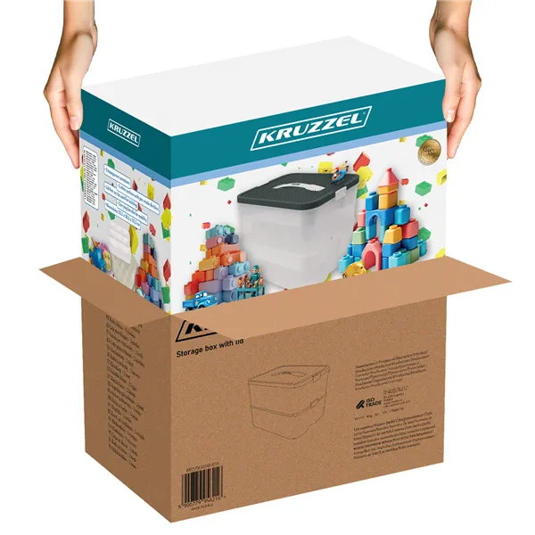 2-Tier Building Block Storage Box - Kruzzel 25756