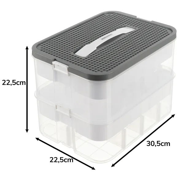 2-Tier Building Block Storage Box - Kruzzel 25756