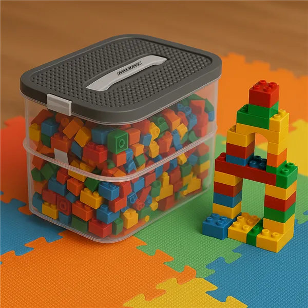 2-Tier Building Block Storage Box - Kruzzel 25756