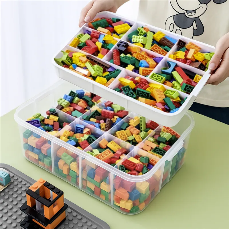 2-Tier Building Block Storage Box - Kruzzel 25756