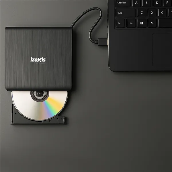 Ārējais diskdzinis + CD/DVD rakstītājs Izoxis 26083