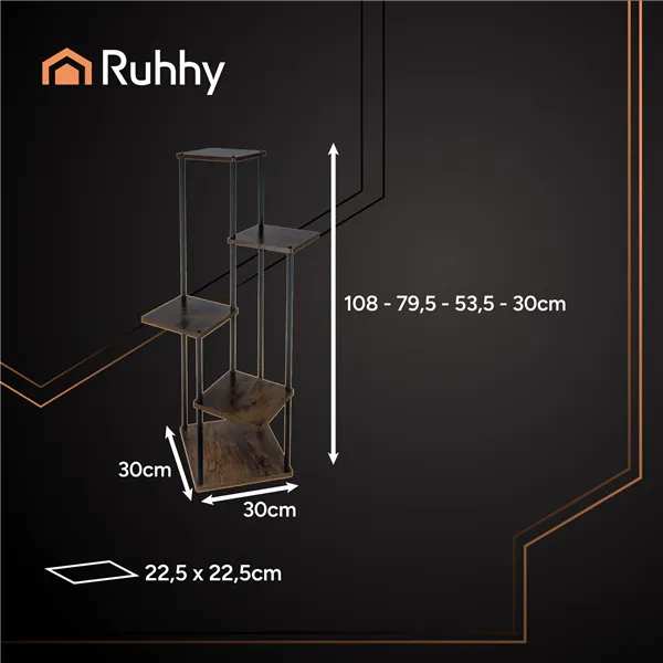 Pastatomas gėlių stovas 107 cm Ruhhy 25998