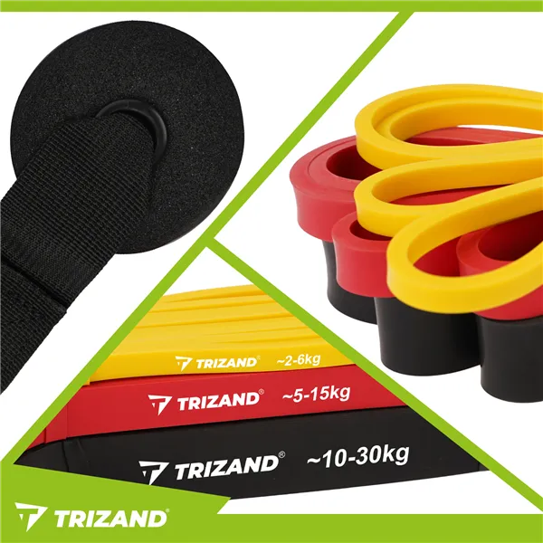 Набор резинок для упражнений - 3 шт. Trizand 25879