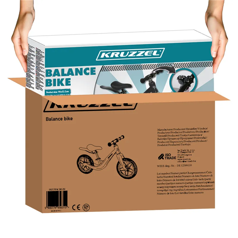 Balance bike black Kruzzel 25767